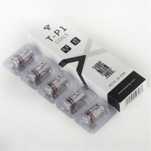 Сменный испаритель Teslacigs T-P1 Coils 0.2 ohm (5 шт. в упак.) 5904 - фото 18499