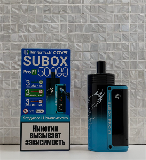 Kangertech Subox Pro Fi 50000 - 50000 затяжек с регулировкой холодка, крепости и интенсивности 6027