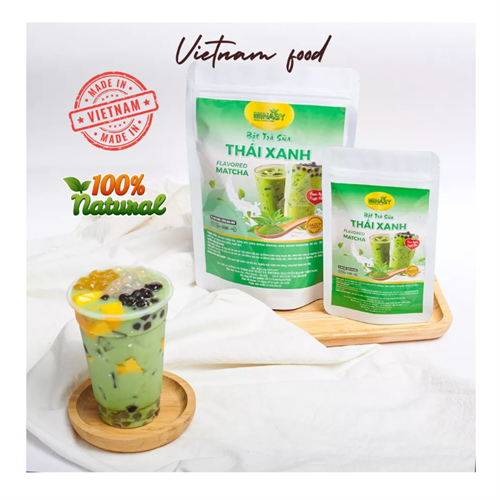 Порошок со вкусом матча для бабл ти 150г 6454