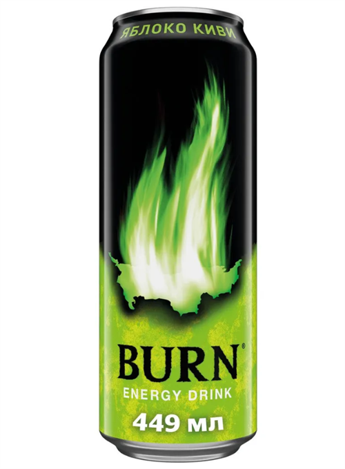 Энергетический напиток Burn Яблоко-Киви, 449 мл 6520