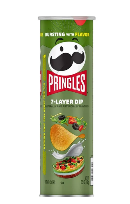 Картофельные чипсы Pringles 7-Layer Dip / Соус-7 слоев, 158 гр 6538