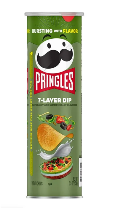 Картофельные чипсы Pringles 7-Layer Dip / Соус-7 слоев, 158 гр 6544