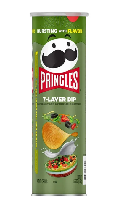 Картофельные чипсы Pringles 7-Layer Dip / Соус-7 слоев, 158 гр 6546