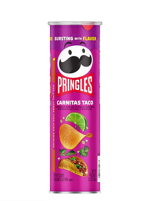Картофельные чипсы Pringles Carnitas Taco / Тако с мясом, 158 гр 6551