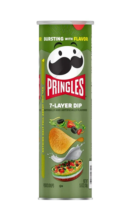 Картофельные чипсы Pringles 7-Layer Dip / Соус-7 слоев, 158 гр 6552