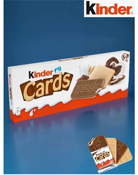 Шоколадно молочное печенье Kinder Cards 6398